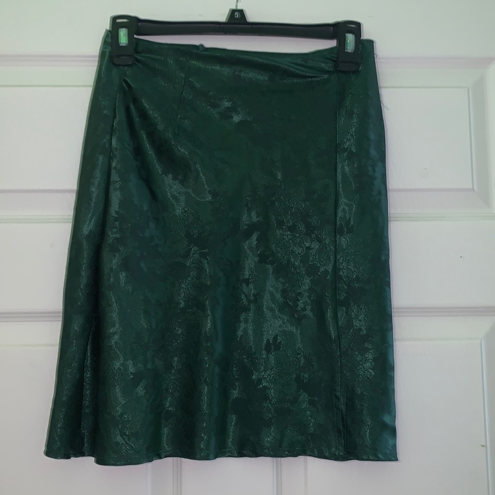 Nasty Gal Floral Silk Skirt